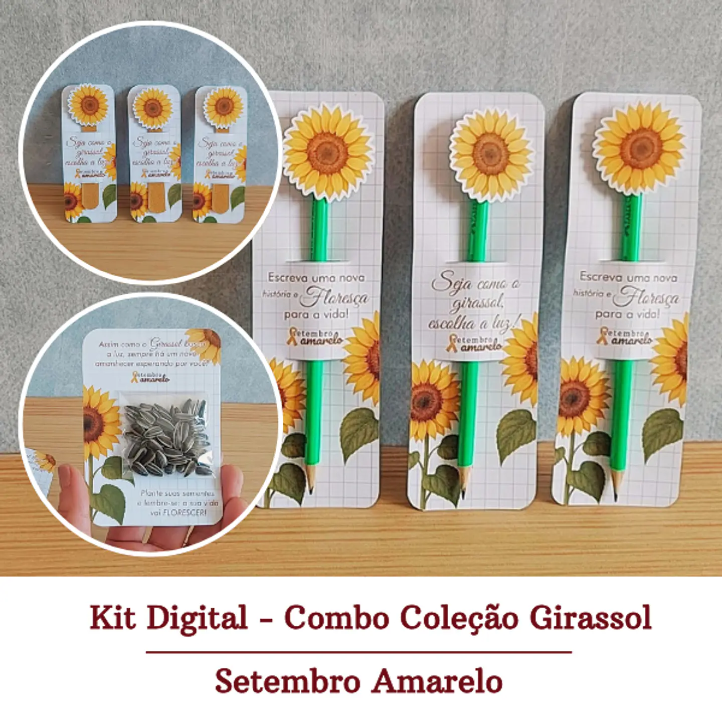 Arquivo Setembro Amarelo Kit Combo Coleção Girassol   1