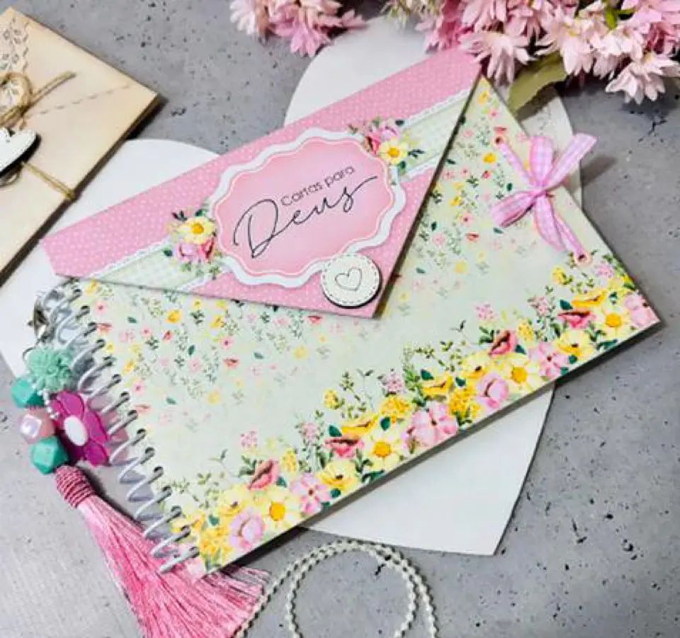 Arquivo Caderno Envelope Cartas para Deus - Doce Primavera  1