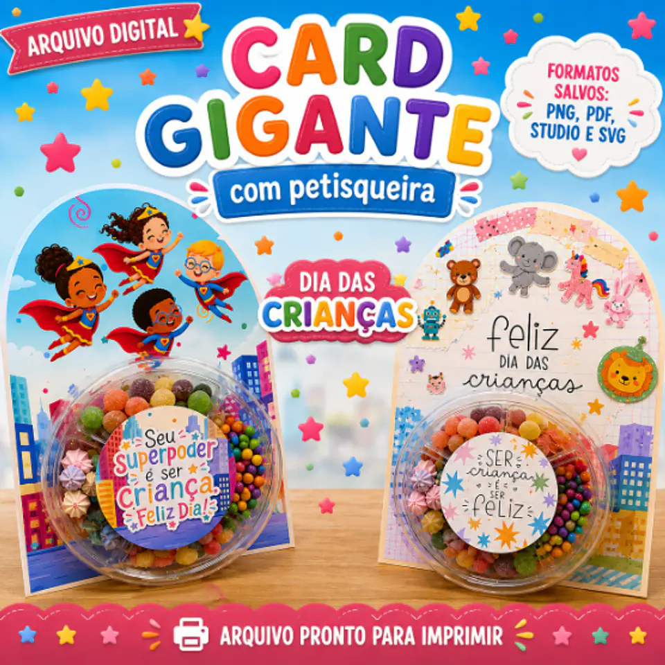 Arquivo Dia das Crianças Card Gigante Petisqueira 19,5x28,5  1
