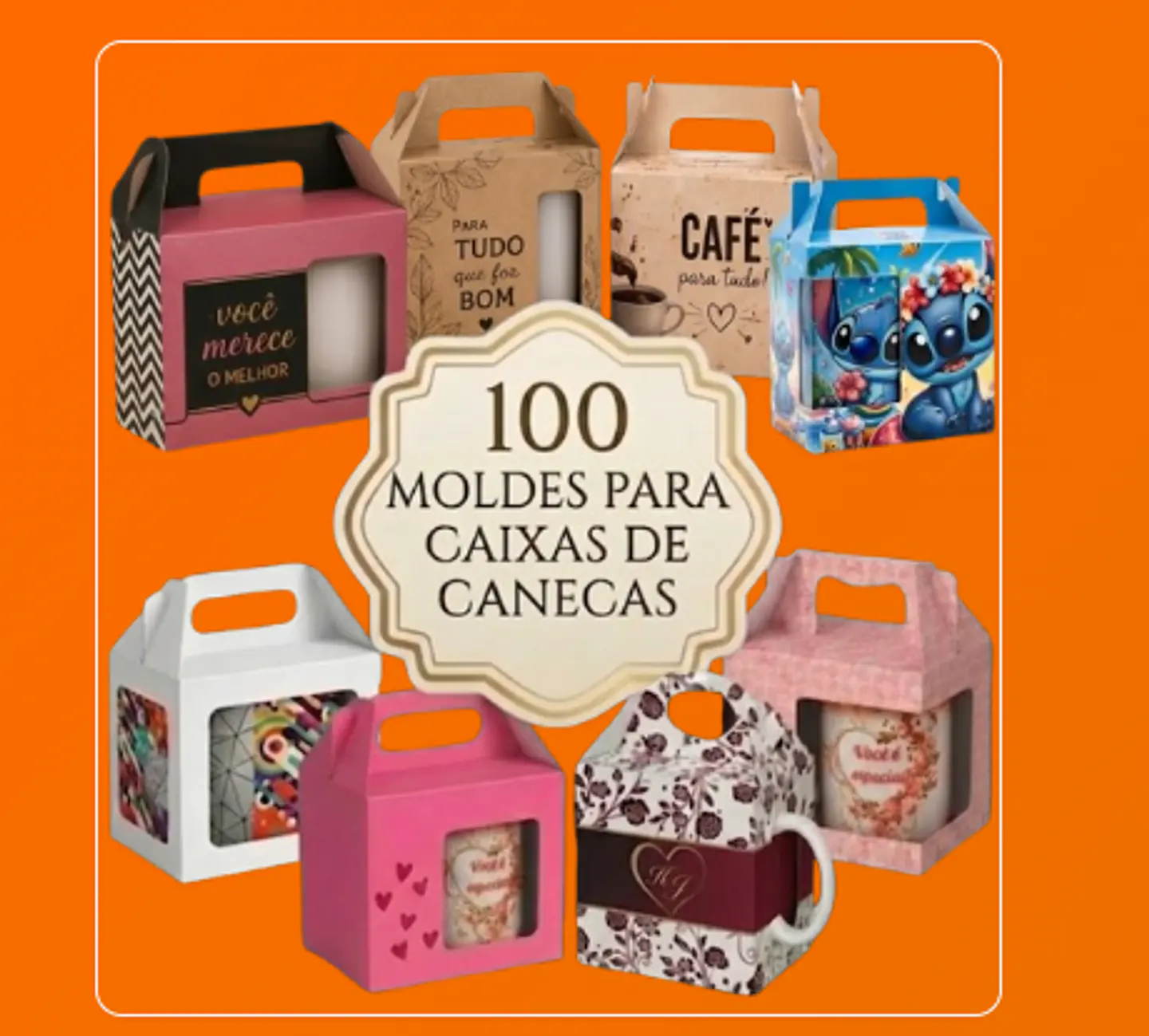 Arquivo De Corte Pack De Moldes Para Caixas De Canecas  1
