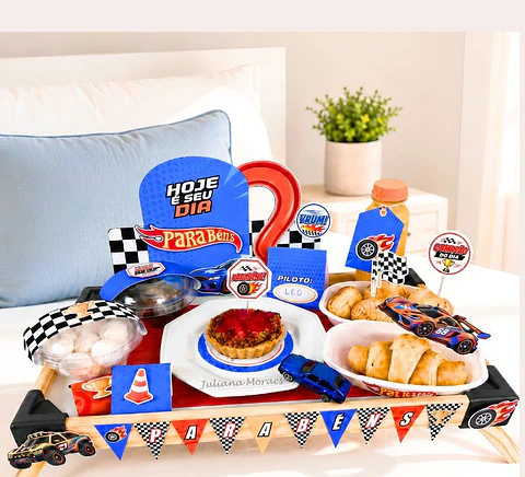 Arquivo De Corte Kit Aniversário Hot Wheels – Festa na Bandeja - Mesa Posta