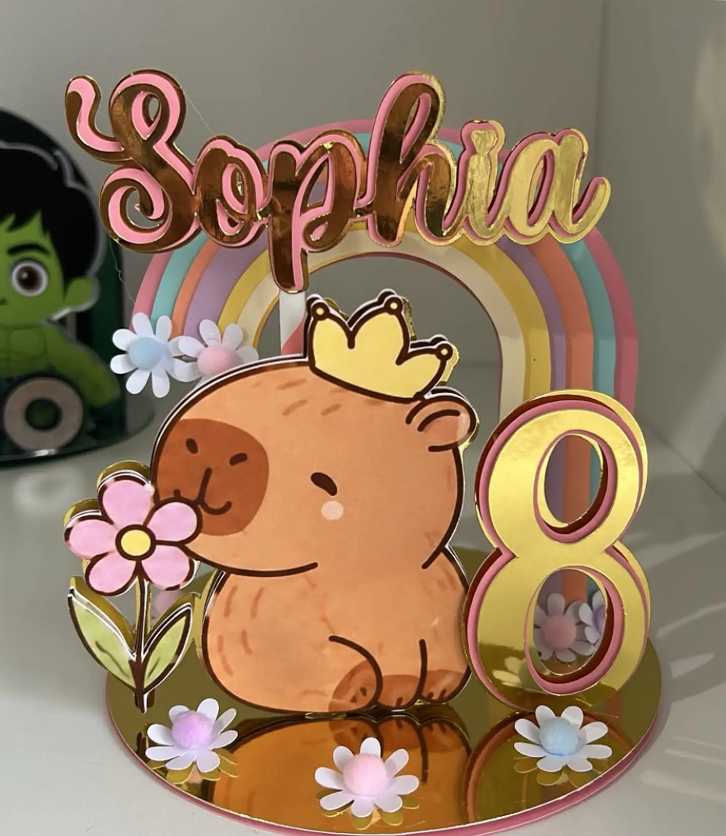 Arquivo Topo de Bolo Cenário Capivara  1
