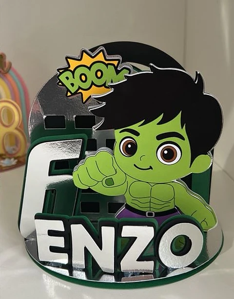 Arquivo Topo de Bolo Cenário Hulk