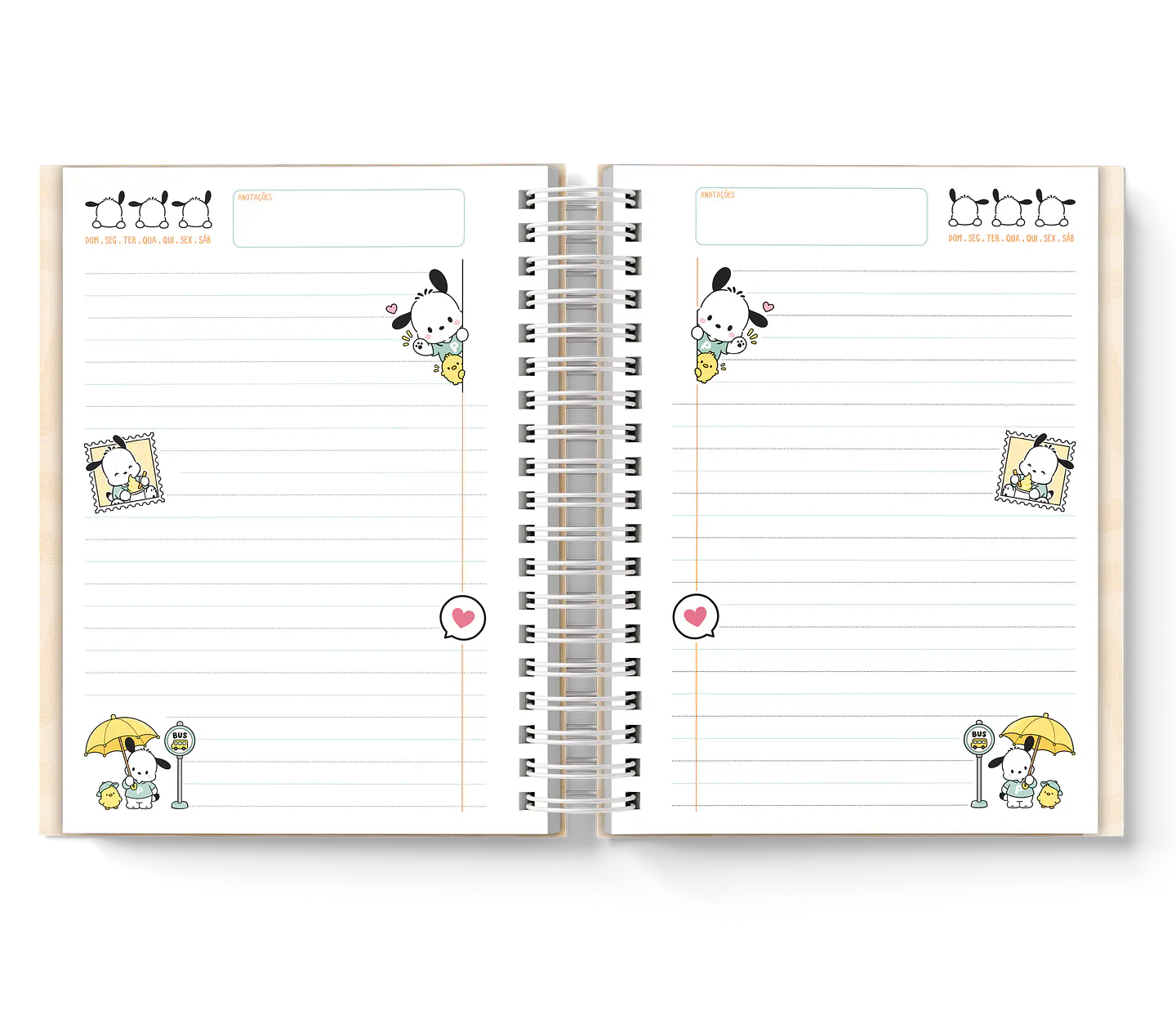 Arquivo Agenda Coleção Pochacco 6