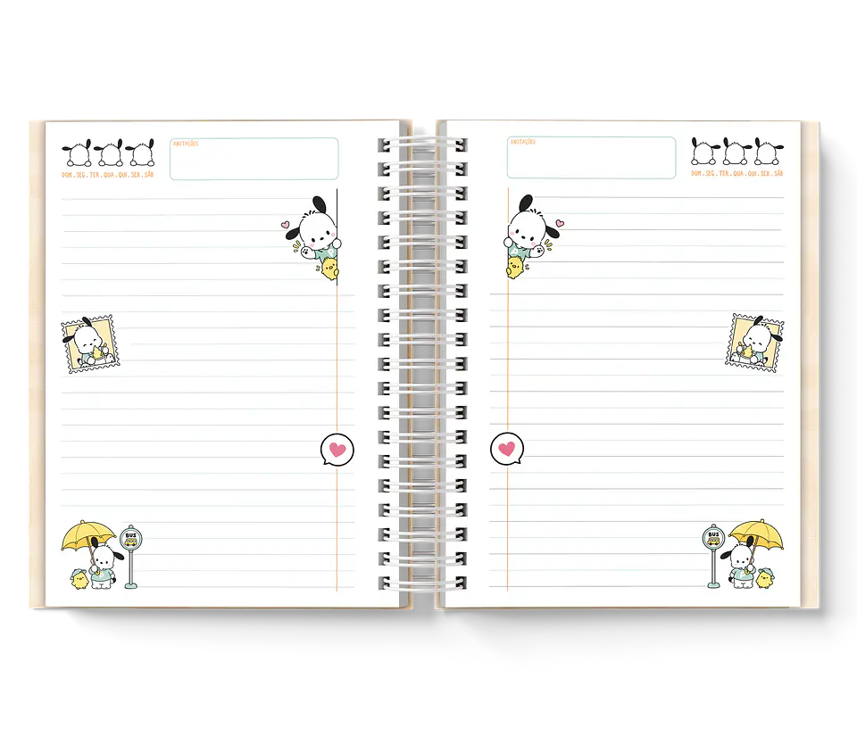 Arquivo Agenda Coleção Pochacco 6