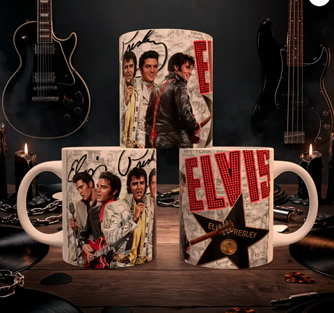 Arquivo Sublimação Caneca Rockstars Vol. 2   