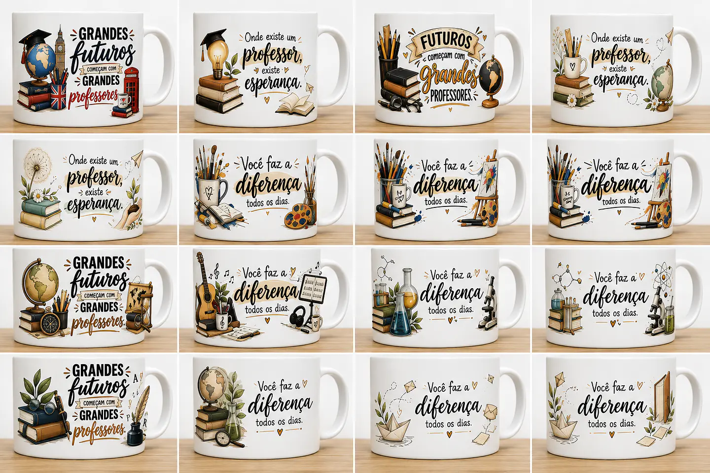 Arquivo Sublimação Caneca Professores  1