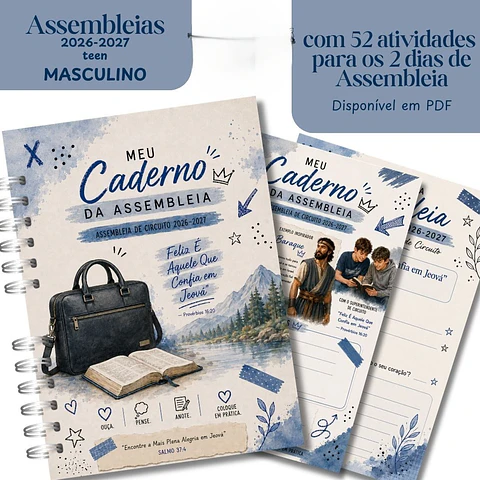 Arquivo Caderno teen Masculino para as Assembleias 2026 - 2027