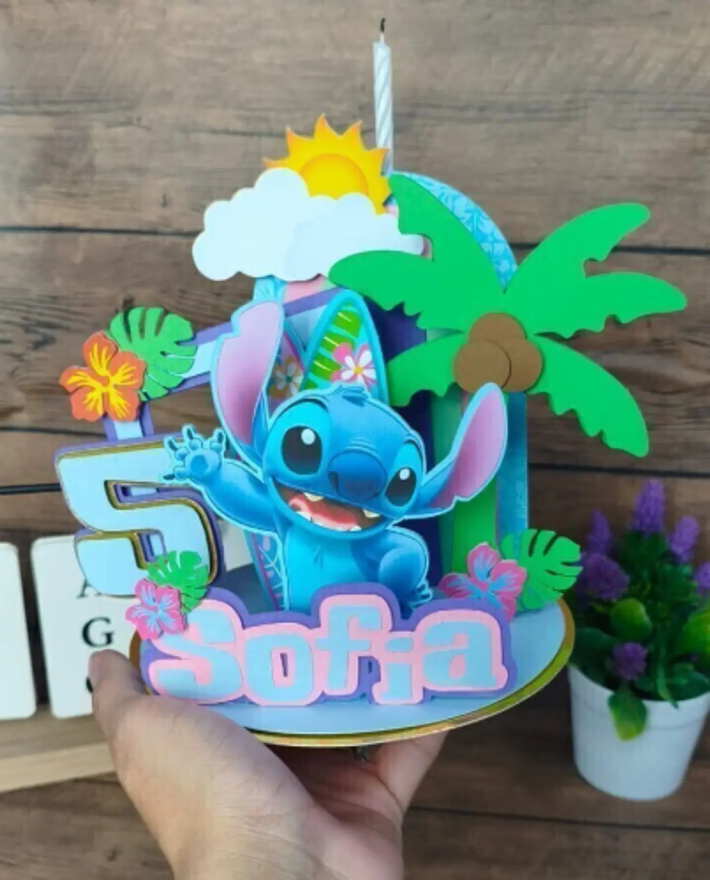 Arquivo de Corte Vela 3D Stitch  1