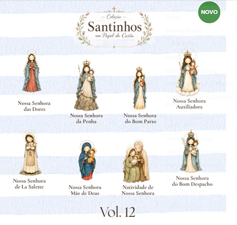 Arquivo Kit Digital Colecao Santinhos Em Papel De Carta Volume 12 