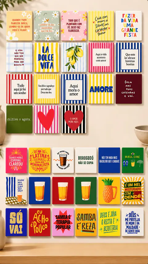 Arquivo Sublimação Pack de Azulejos  100 artes 