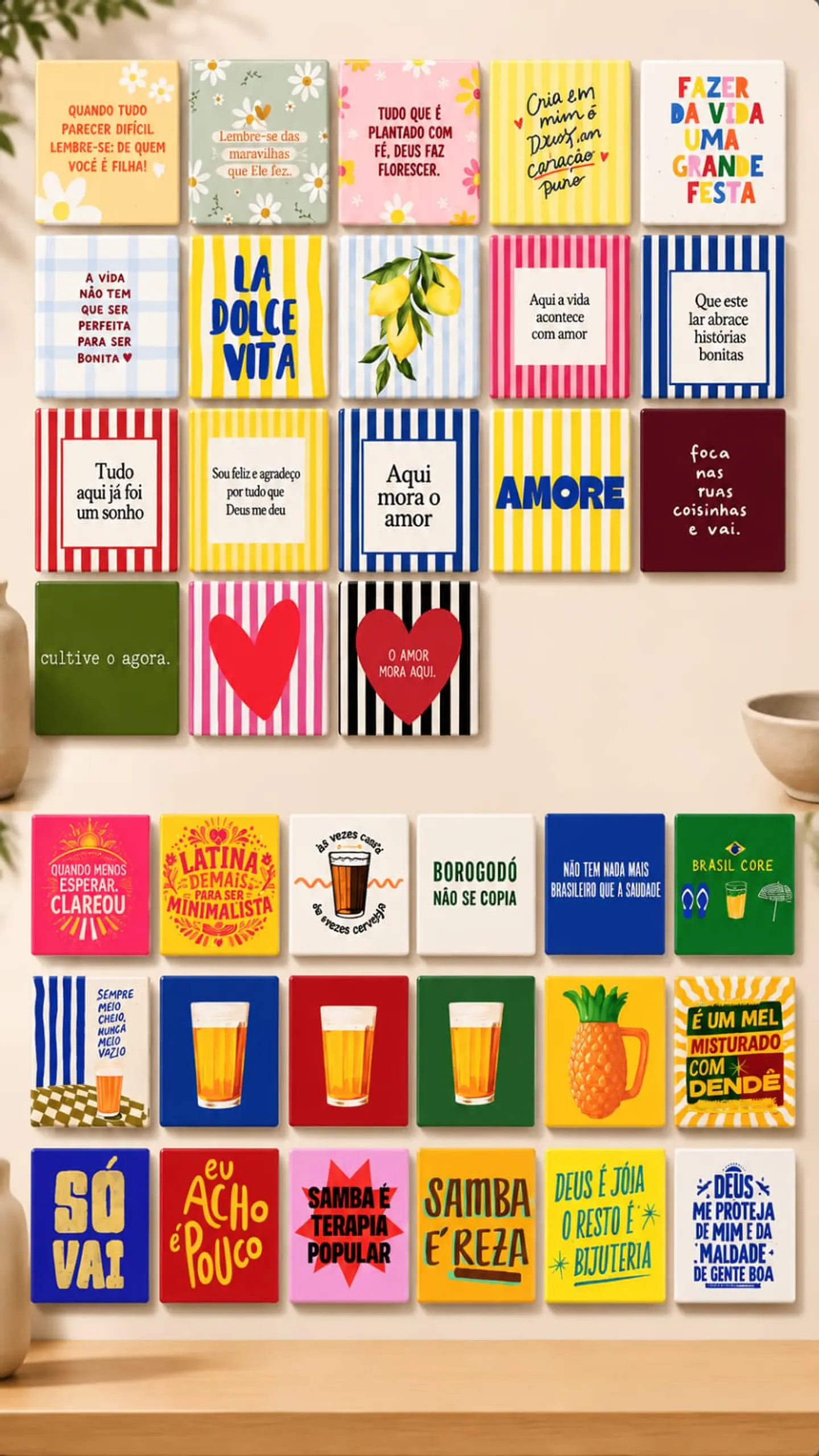Arquivo Sublimação Pack de Azulejos  100 artes  1