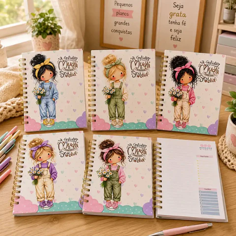 Arquivo Caderno A5 Cute Teen