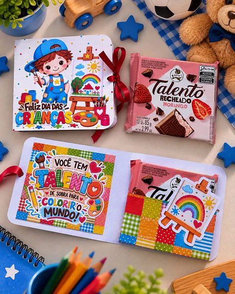 Arquivo Dia das Crianças Cartão Chocolate Talento