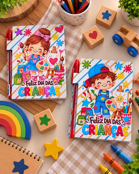 Arquivo Dia das Crianças Capa Bloquinho A6 