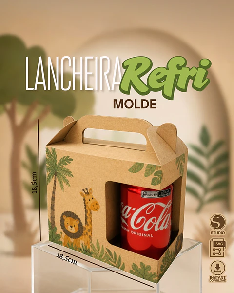 Arquivo De Corte Molde Lancheira Refri