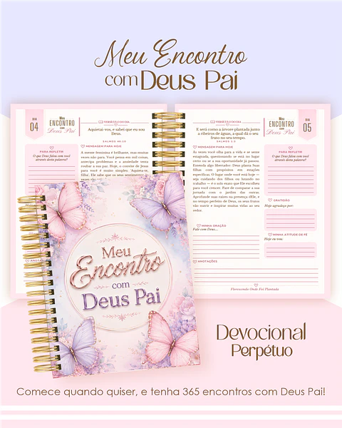 Arquivo Devocional Borboletas Lilás e Rosa 2027