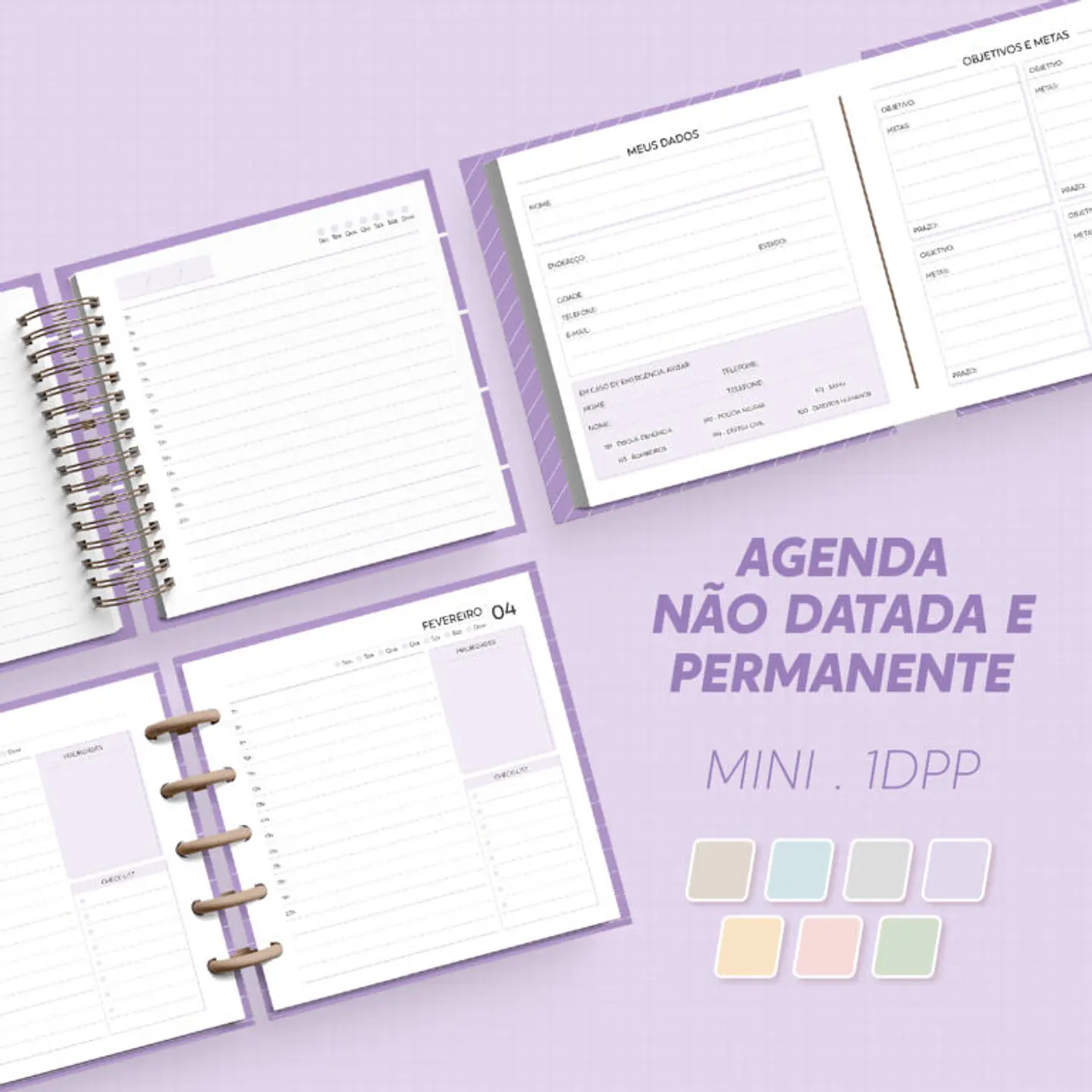 Arquivo Agenda  1DPP - Permanente  Não Datada - Mini  1