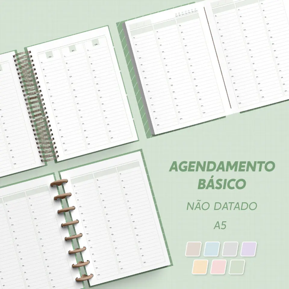 Arquivo Agendamento Básico  Semanal  Colunas - Não datado - A5 1