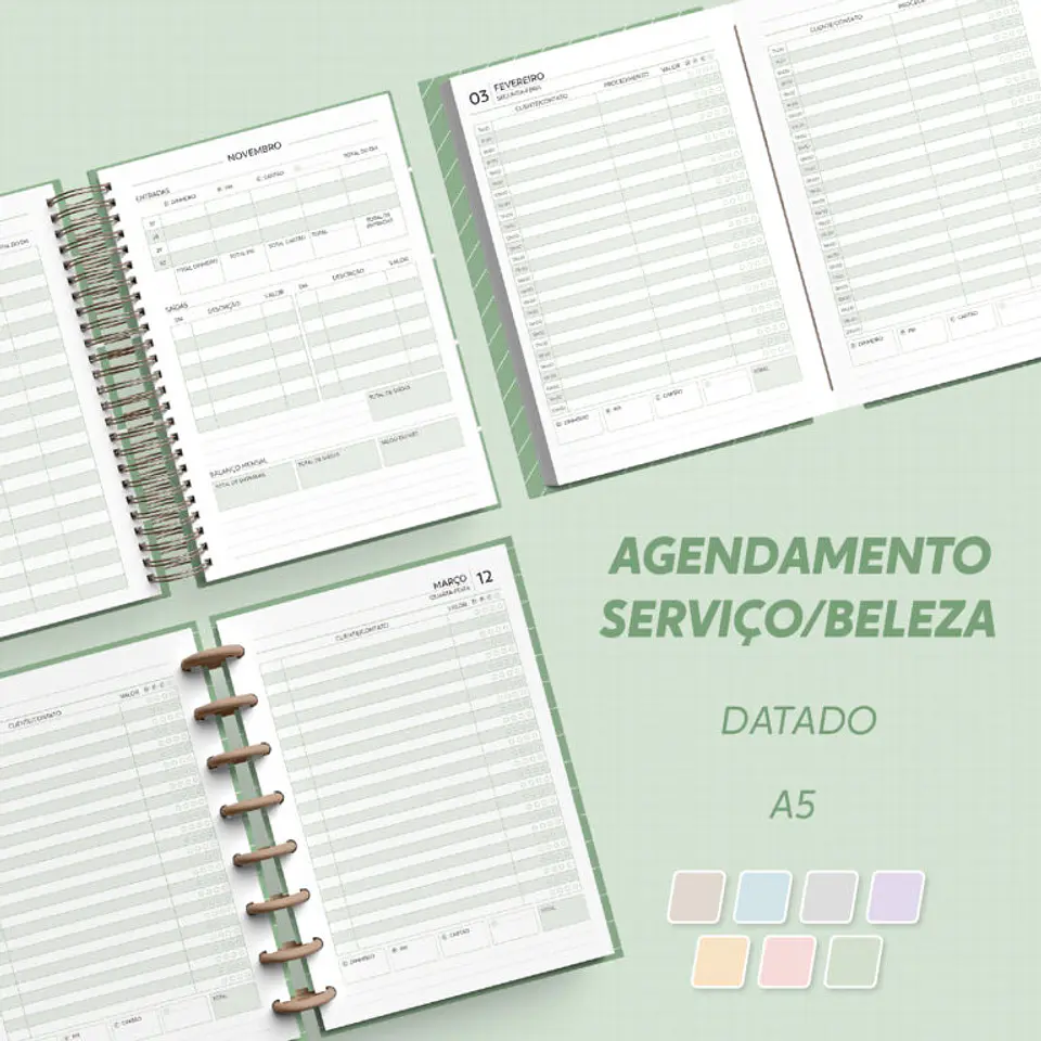 Arquivo Agendamento Serviços Beleza 2027  1DPP - Datado - A5 1