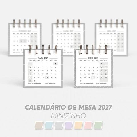 Arquivo Calendário de Mesa 2027 - Minizinho 