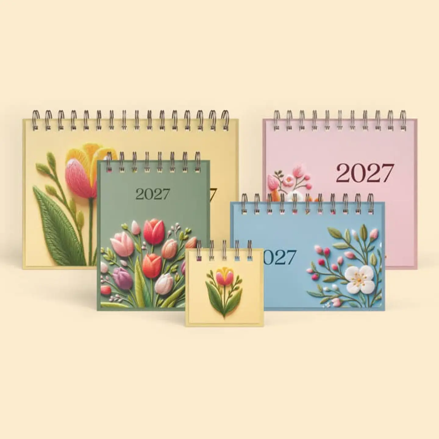 Arquivo Coleção Flores e Bordados Dia - Calendário  1
