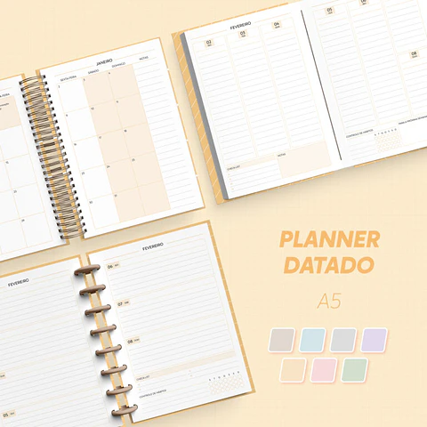 Arquivo Planner 2027  Datado - A5 