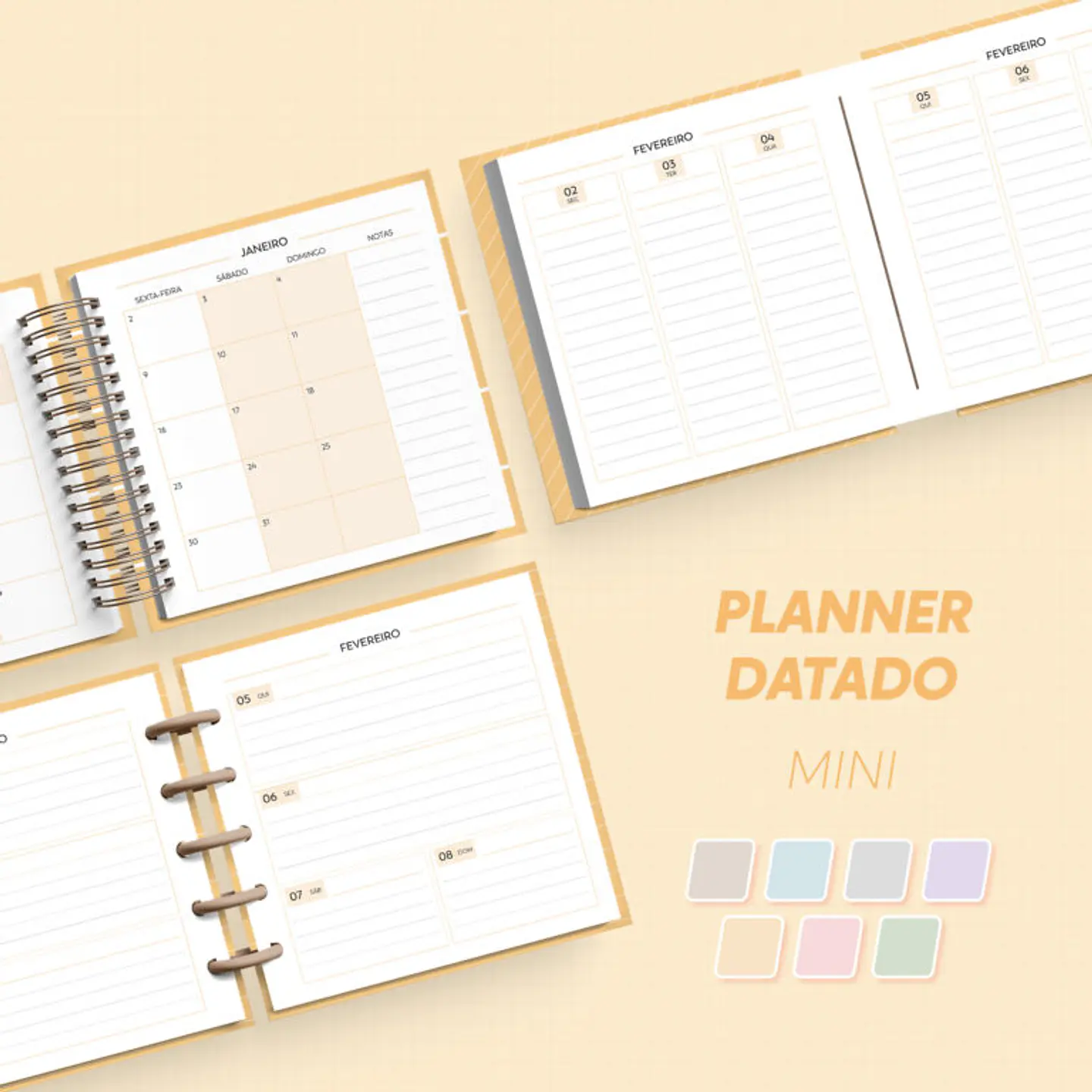 Arquivo Planner 2027  Datado - Mini 1