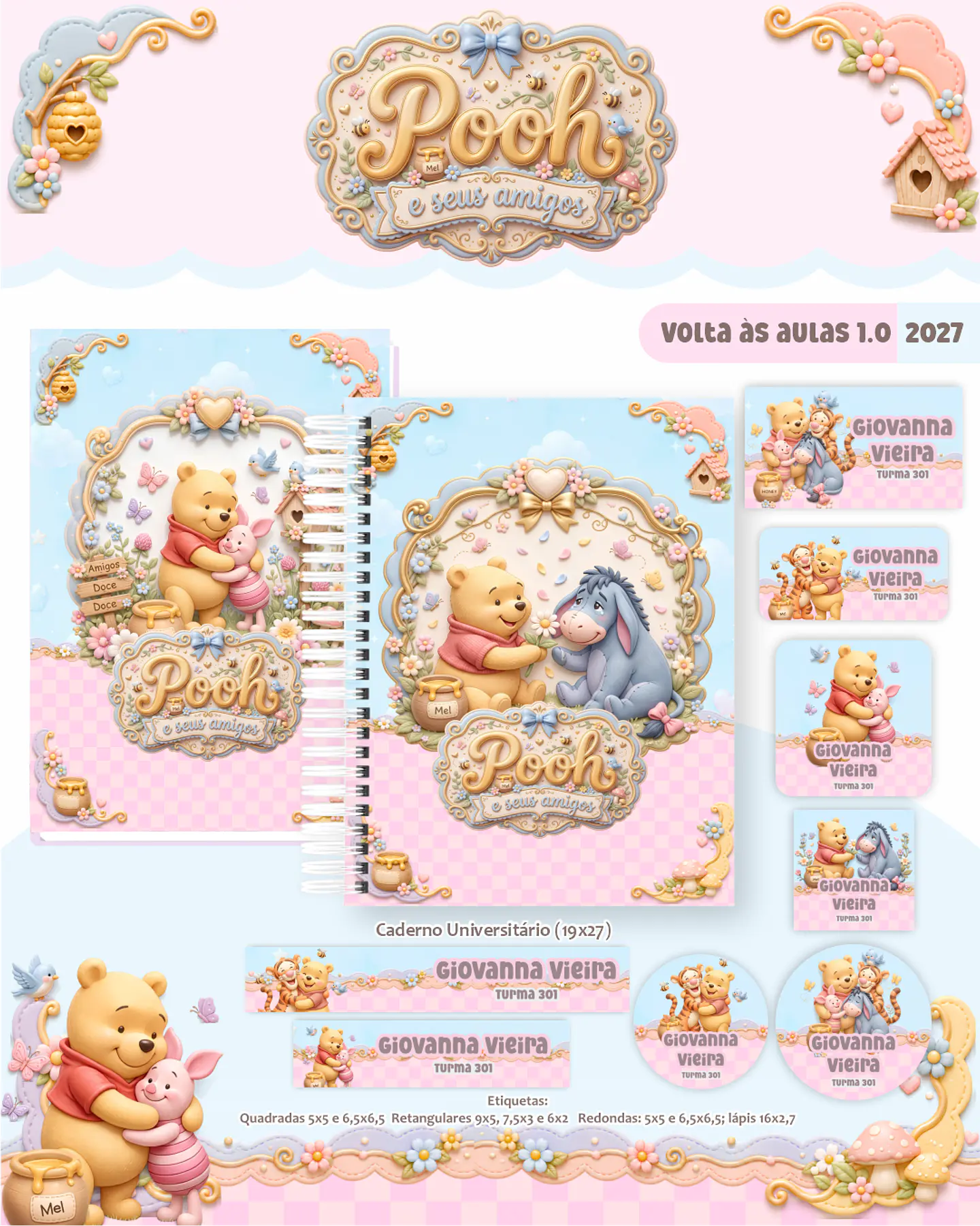 Arquivo Escolar Pooh e seus Amigos 2027 1