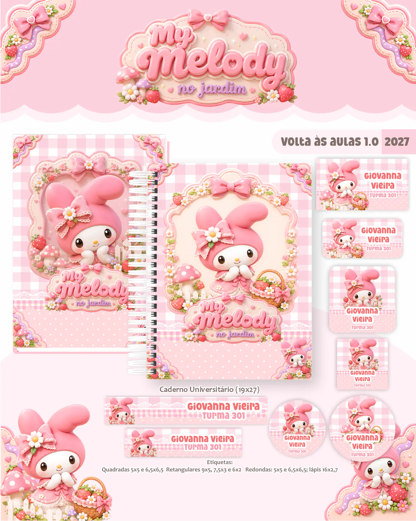 Arquivo Escolar My Melody no Jardim 2027 1