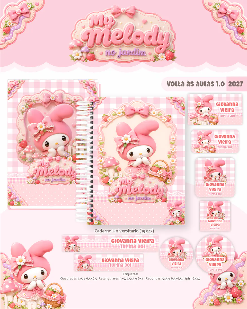 Arquivo Escolar My Melody no Jardim 2027 1