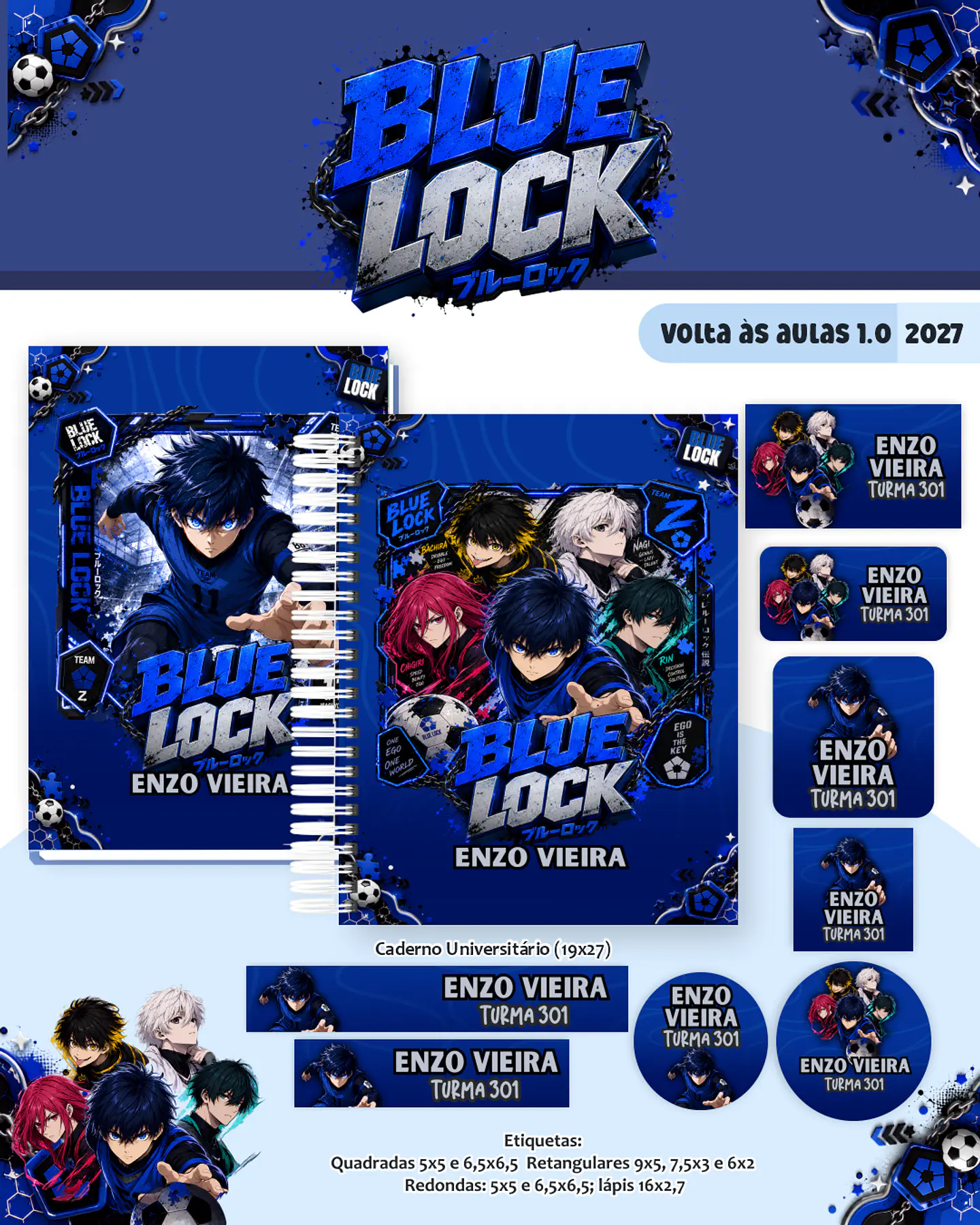 Arquivo Escolar Blue Lock 2027 1