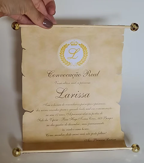 Arquivo de Corte Convite Pergaminhos