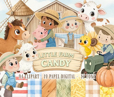 Arquivo Kit Digital Little Farm 