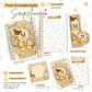 Arquivo Scrap Amarelo - Caderno Pautado A5 + Bloquinho A6 + Extras  - Thumbnail 1