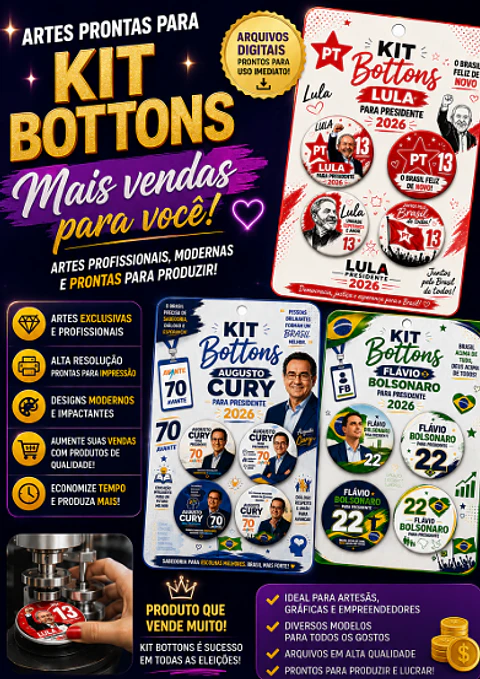 Arquivo de Corte Bottons Eleições
