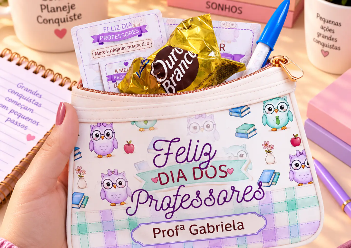 Arquivo Dia dos Professores Corujinhas Estojo envelope 1