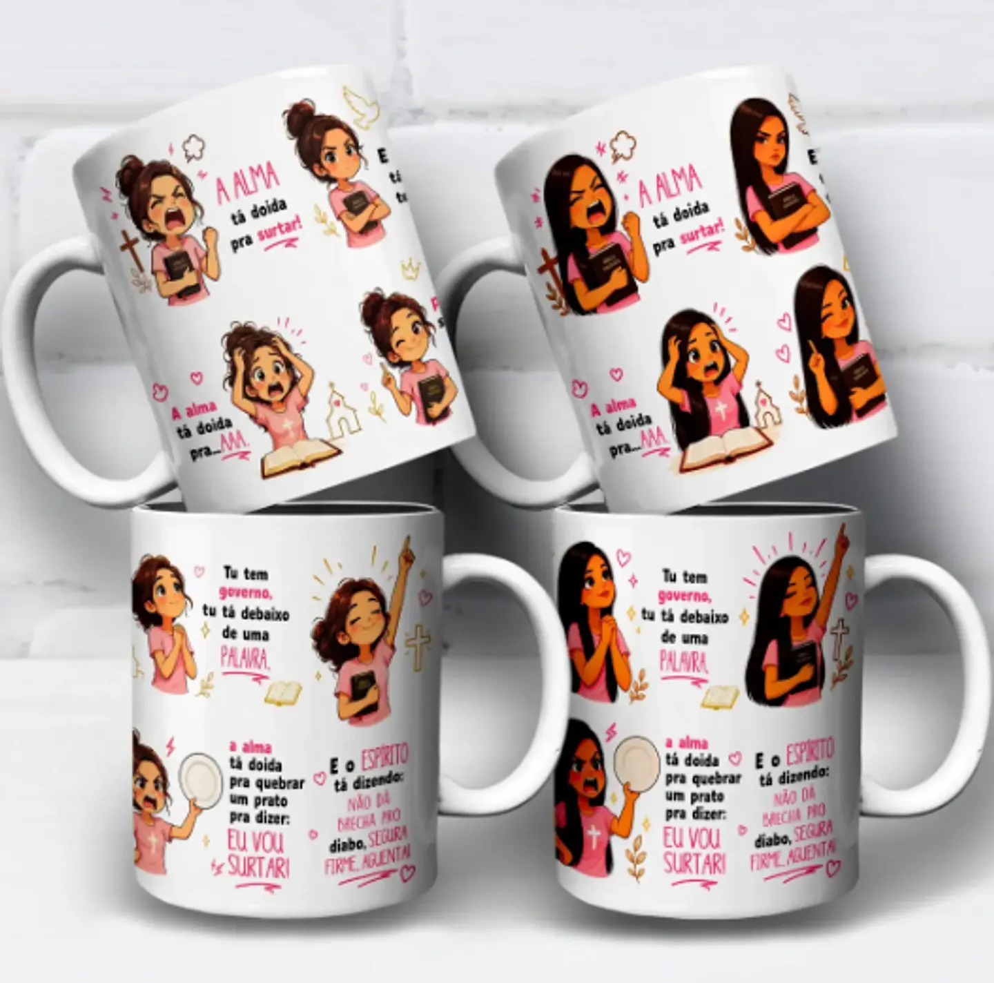 Arquivo Sublimação Caneca A Alma Tá Doida Pra Surtar 1