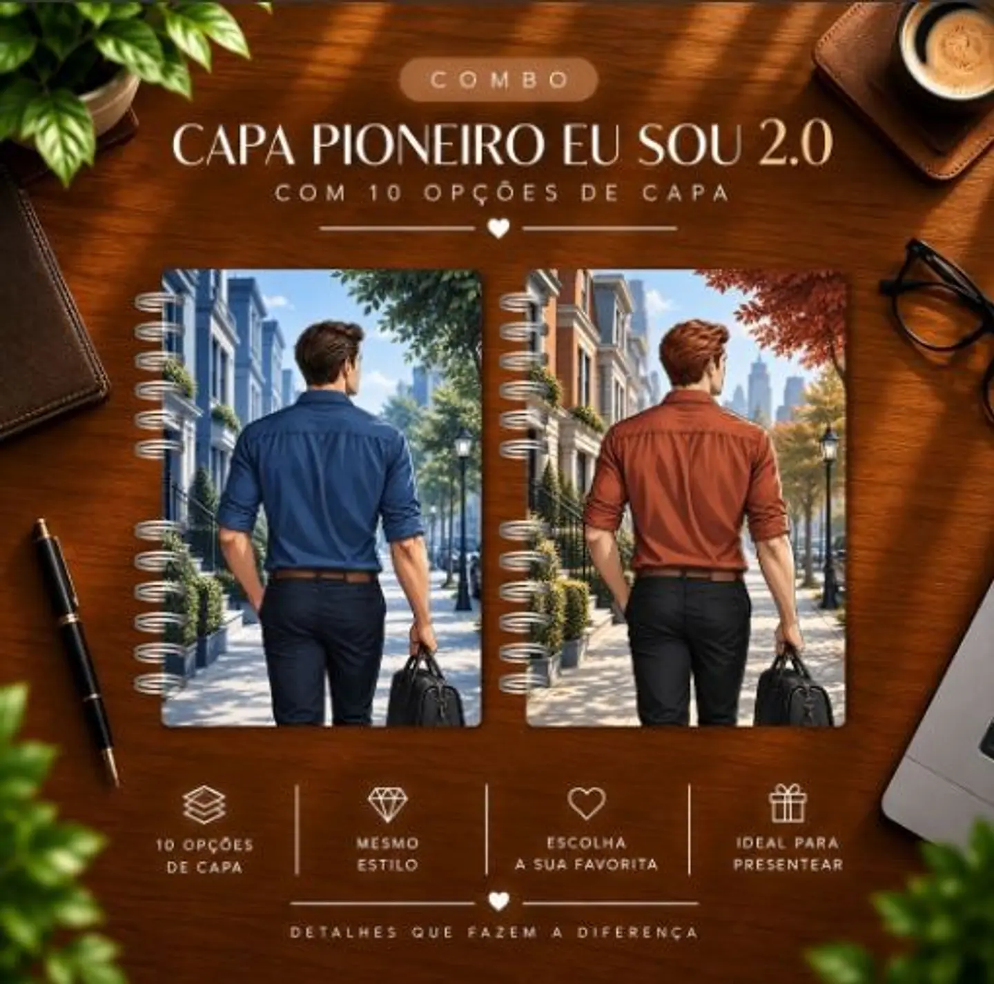 Arquivo Combo Digital de Capas Masculinas - Coleção Pioneiro Eu sou 2.0  1