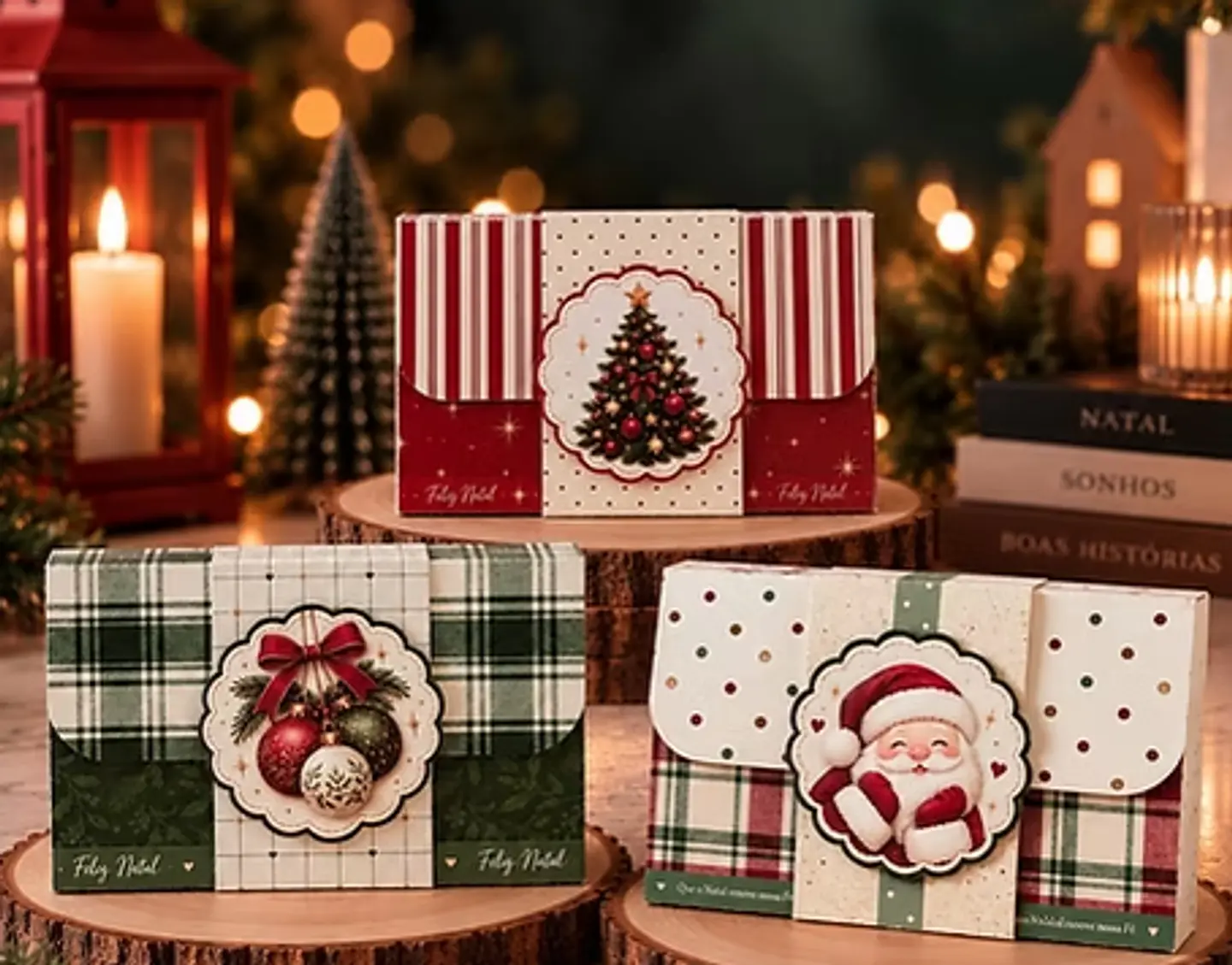 Arquivo Caixa Kit Kat com Tag Natal  1