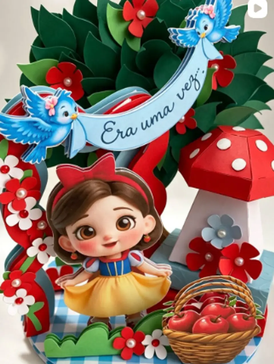 Arquivo Topo de Bolo Branca de Neve   1