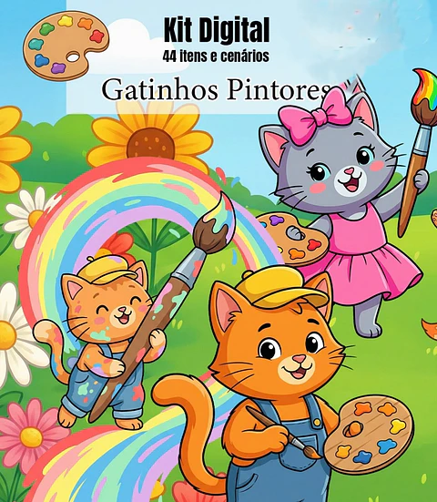 Arquivo Gatinhos Pintores 