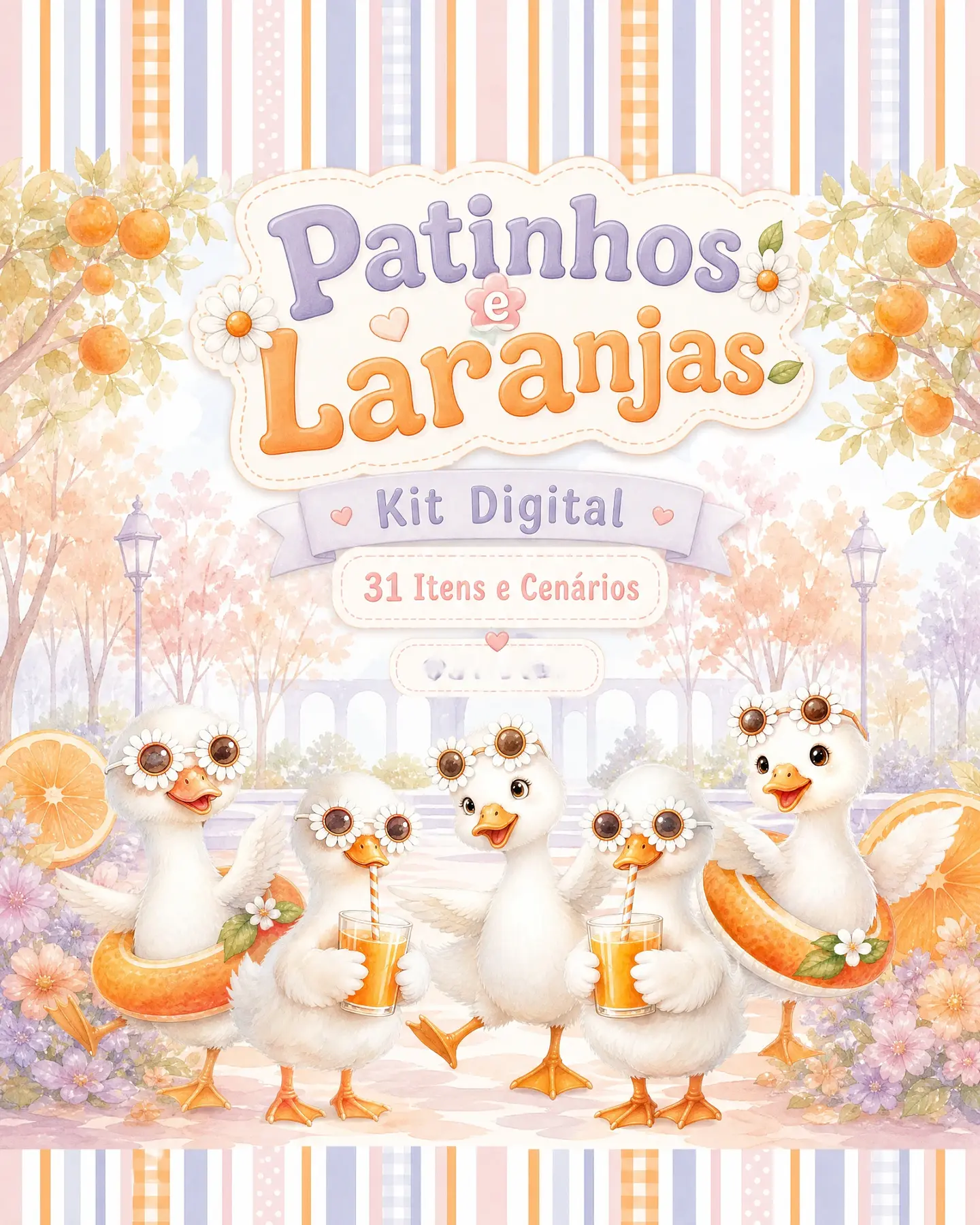 Arquivo Kit Digital Patinhos e as Laranjas  1