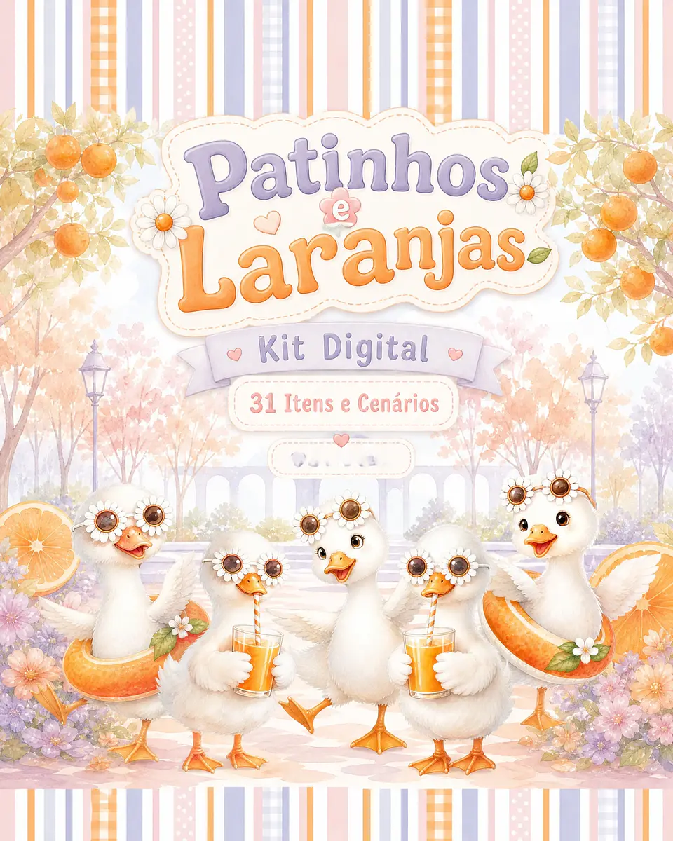 Arquivo Kit Digital Patinhos e as Laranjas  1