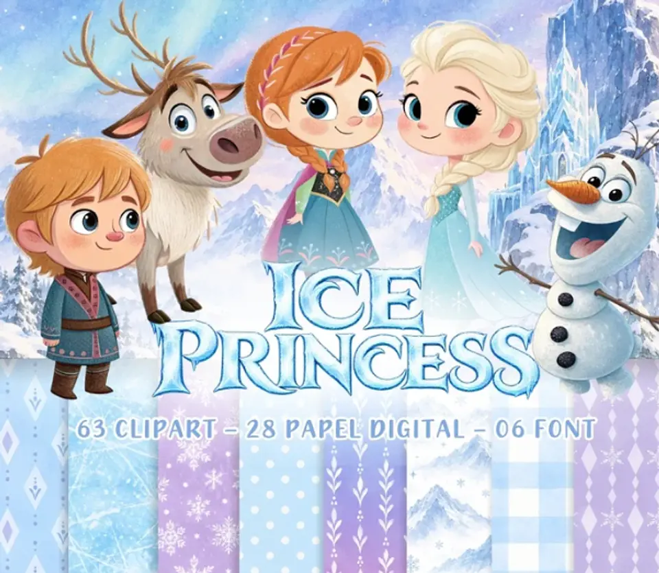 Arquivo Kit Digital Ice Princess 1
