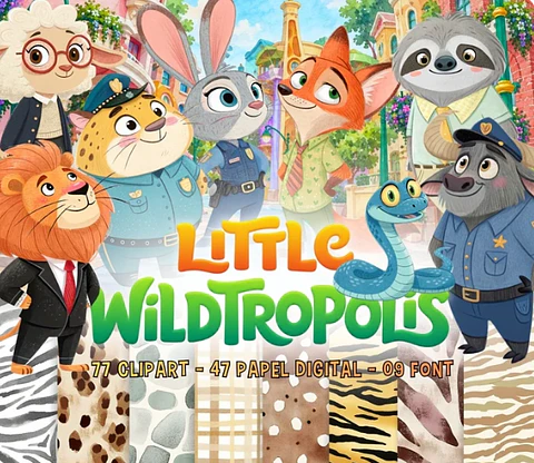 Arquivo Kit Digital Little Wildtropolis