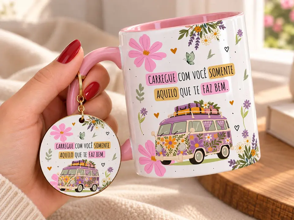 Arquivo Sublimação Caneca Carregue com Você  1