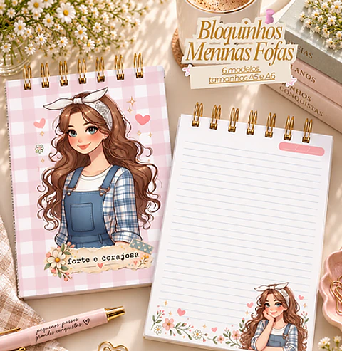 Arquivo Coleção Bloquinhos - Meninas Fofas 