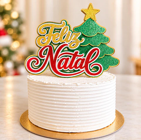Arquivo Topo de Bolo - Feliz Natal 