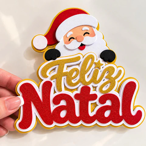 Arquivo Topo de Bolo - Feliz Natal  
